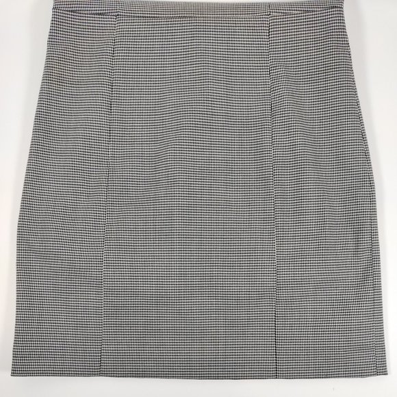 Theory Orinthia Houndstooth Black & White Mini Mid-Thigh Sheath Dress Size 8 - Picture 5 of 14